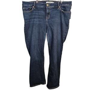 Torrid Jeans Women First at Fit 20R Blue Relaxed Boot Denim High Rise Stretch